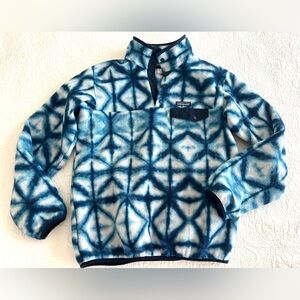 PATAGONIA Synchilla Snap-T Pullover Diamond Dancer Tie Dye Size M Women’s Great